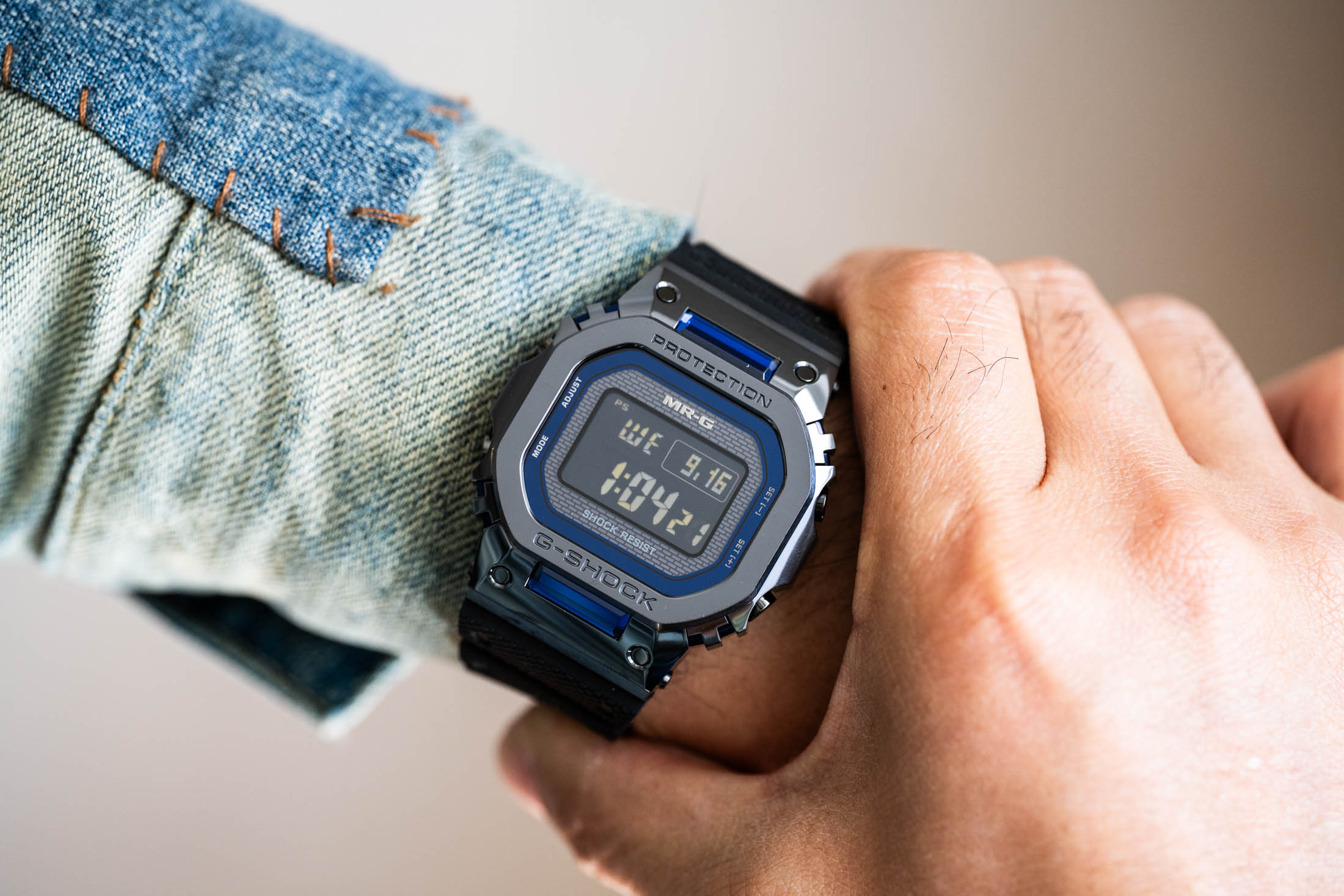 Hands-On: G-SHOCK Reveals The MRG-D5000 “Blue Rose Project” In Sapphire