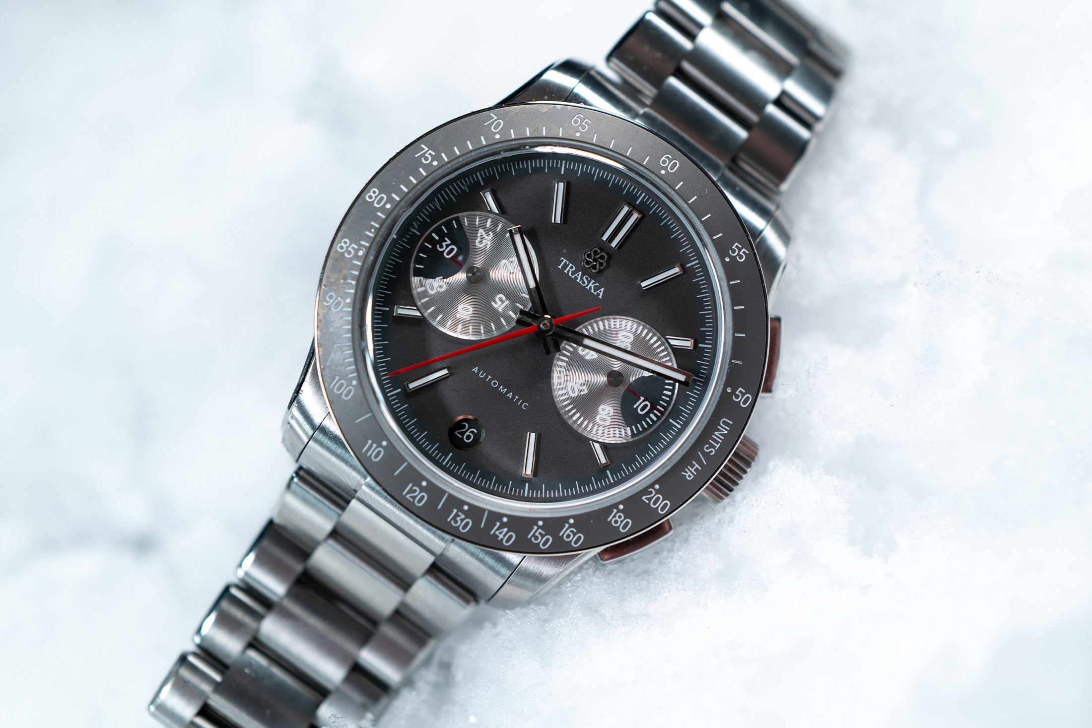 Hands-On: Traska Chronograph Tungsten Gray