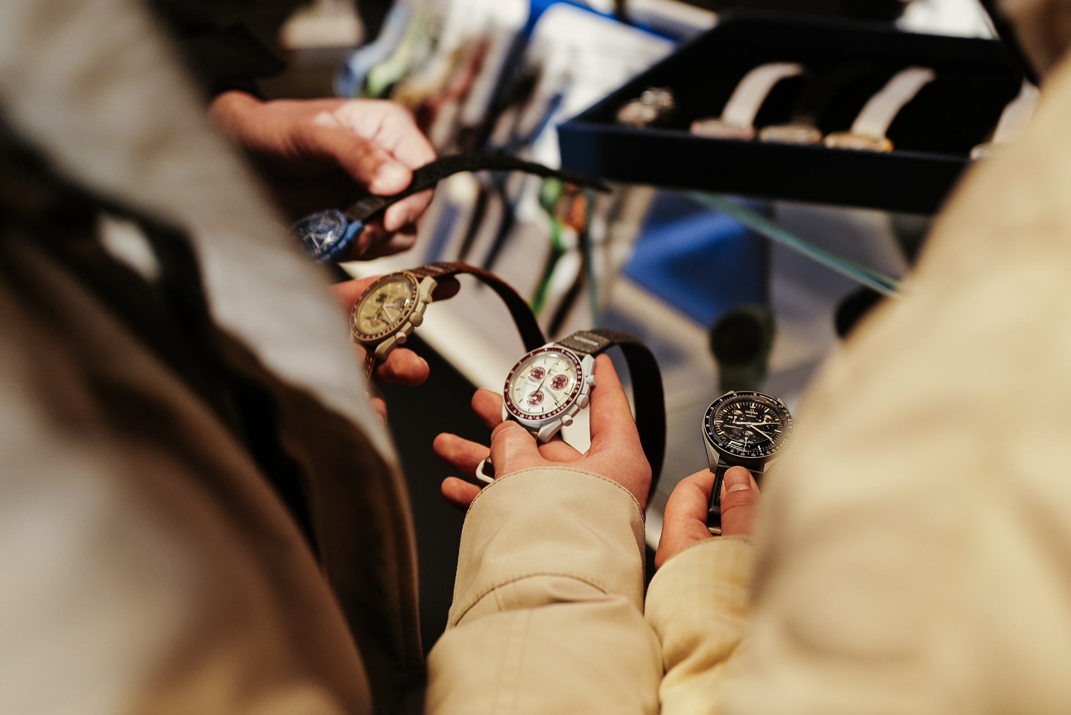 MoonSwatch Launch NYC variety of MoonSwatches