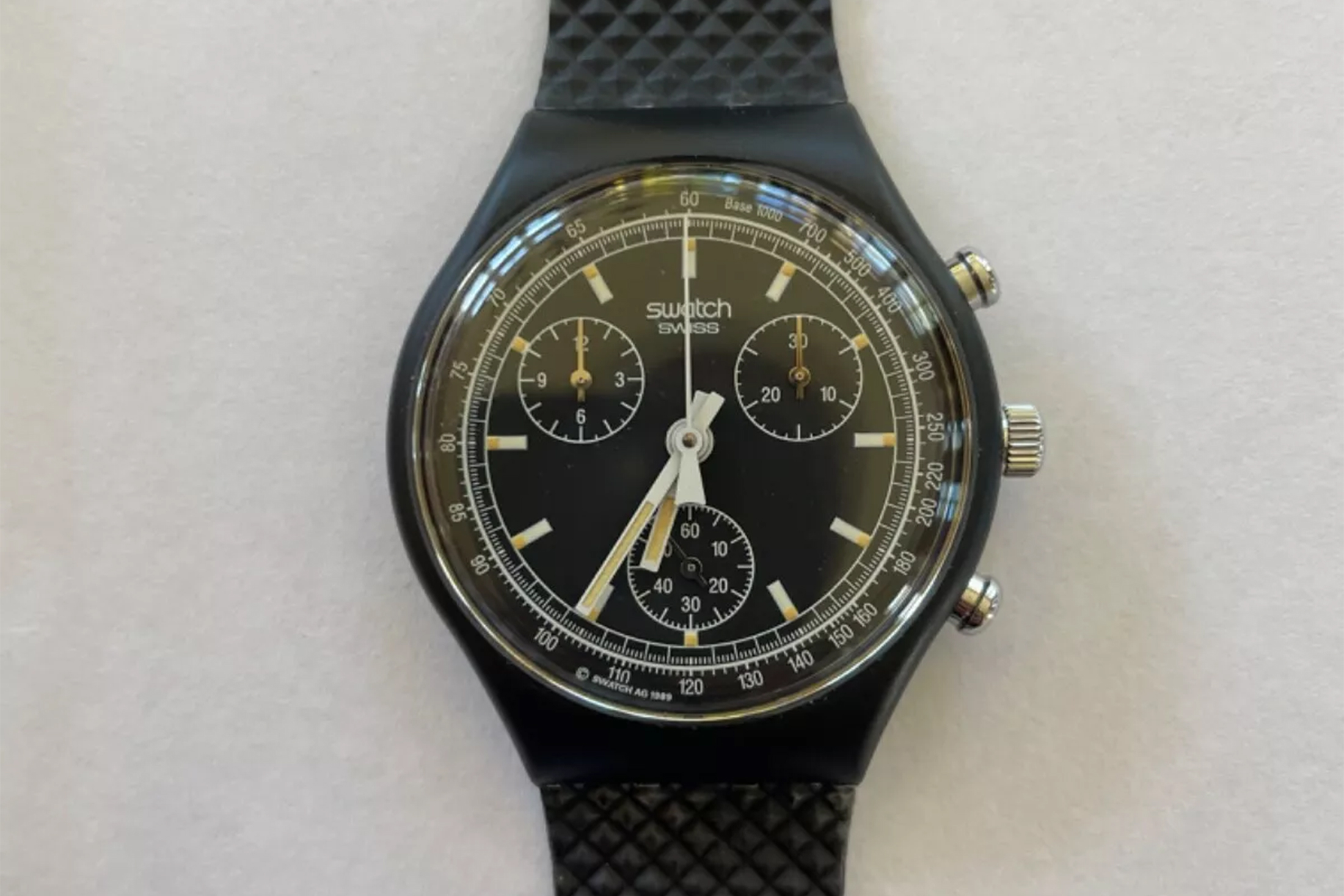 1991 Swatch chronograph "Black Friday"
