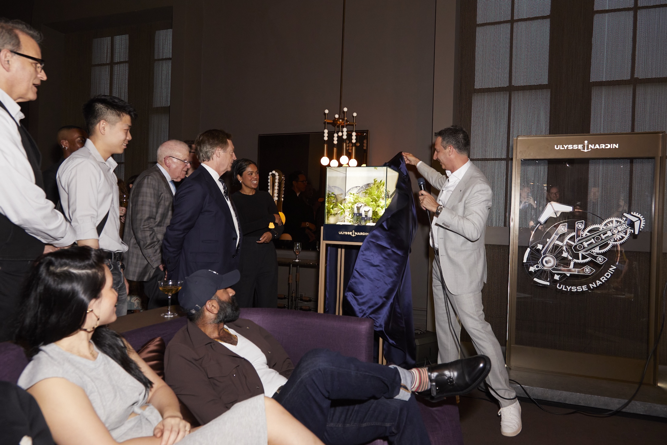 Ulysse Nardin's FX unveiling a vitrine