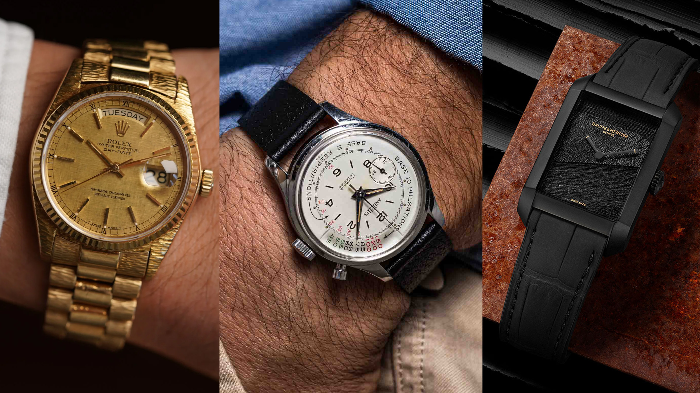 A Hamilton Cross Country, A Heuer Titanium Quartz, A Movado Super Sub Sea Chronograph, And More