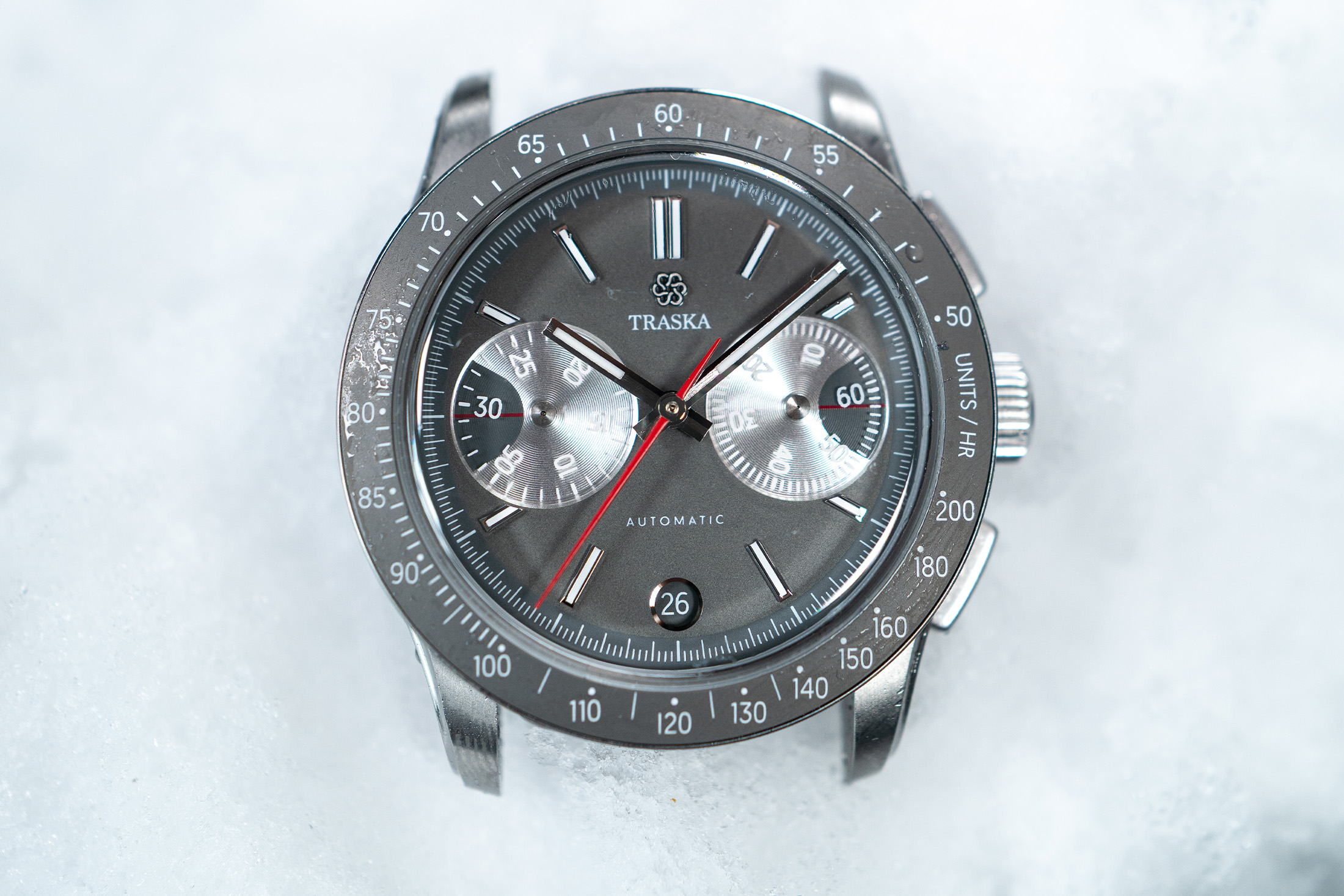 Hands-On: Traska Chronograph Tungsten Gray