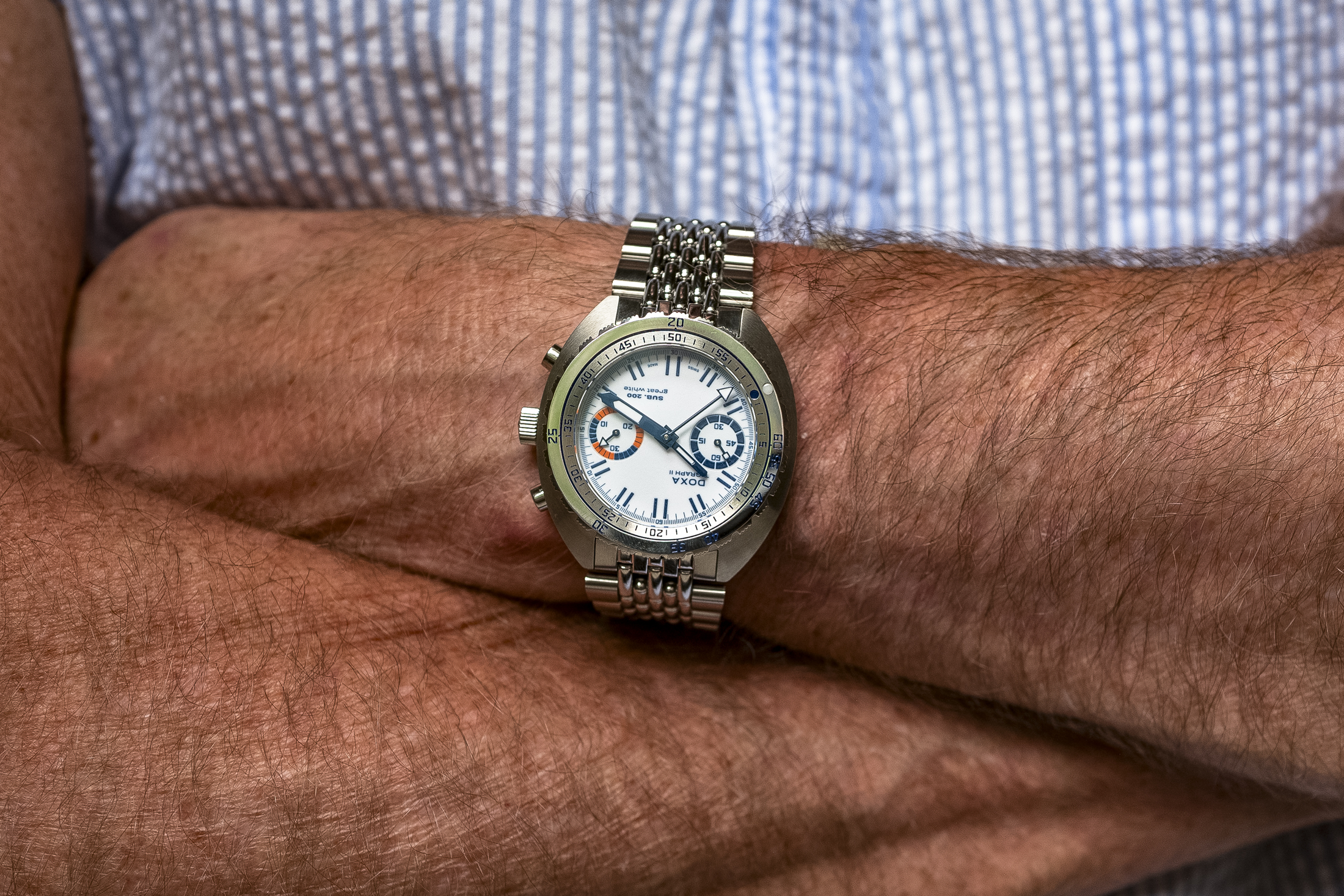 Introducing: The Doxa SUB 200 T.Graph II “Great White” Topper Edition [Live Pics]
