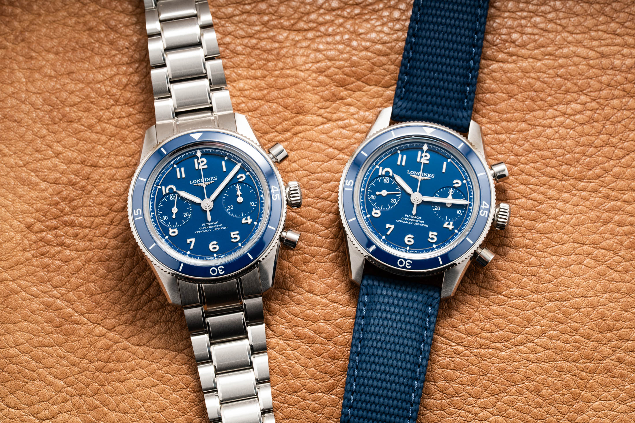 Introducing: The Longines Spirit Pilot And Spirit Pilot Flyback In Blue (Live Pics)