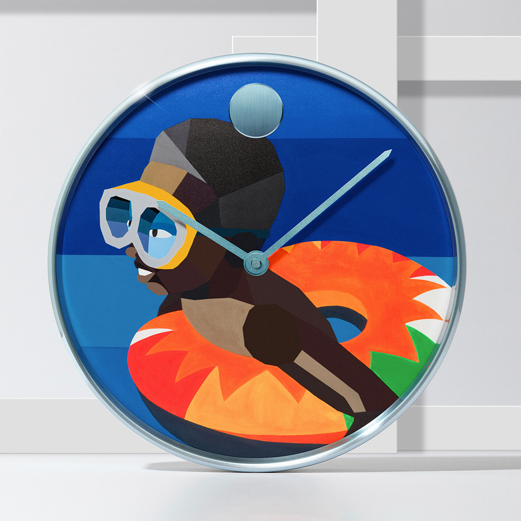 Movado x Derrick Adams "Floater" Wall Clock