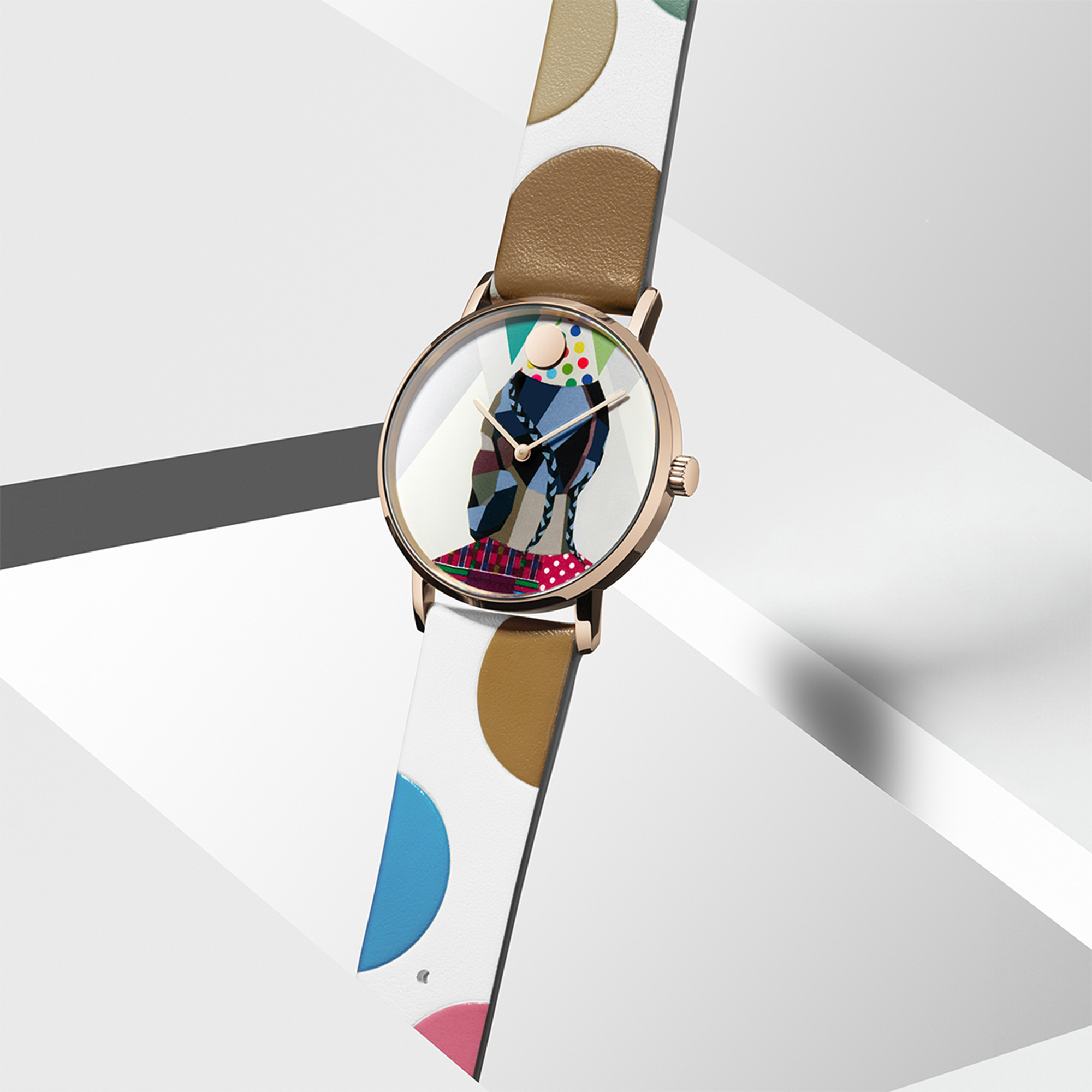 Movado x Derrick Adams "We Came to Party and Plan Watch"