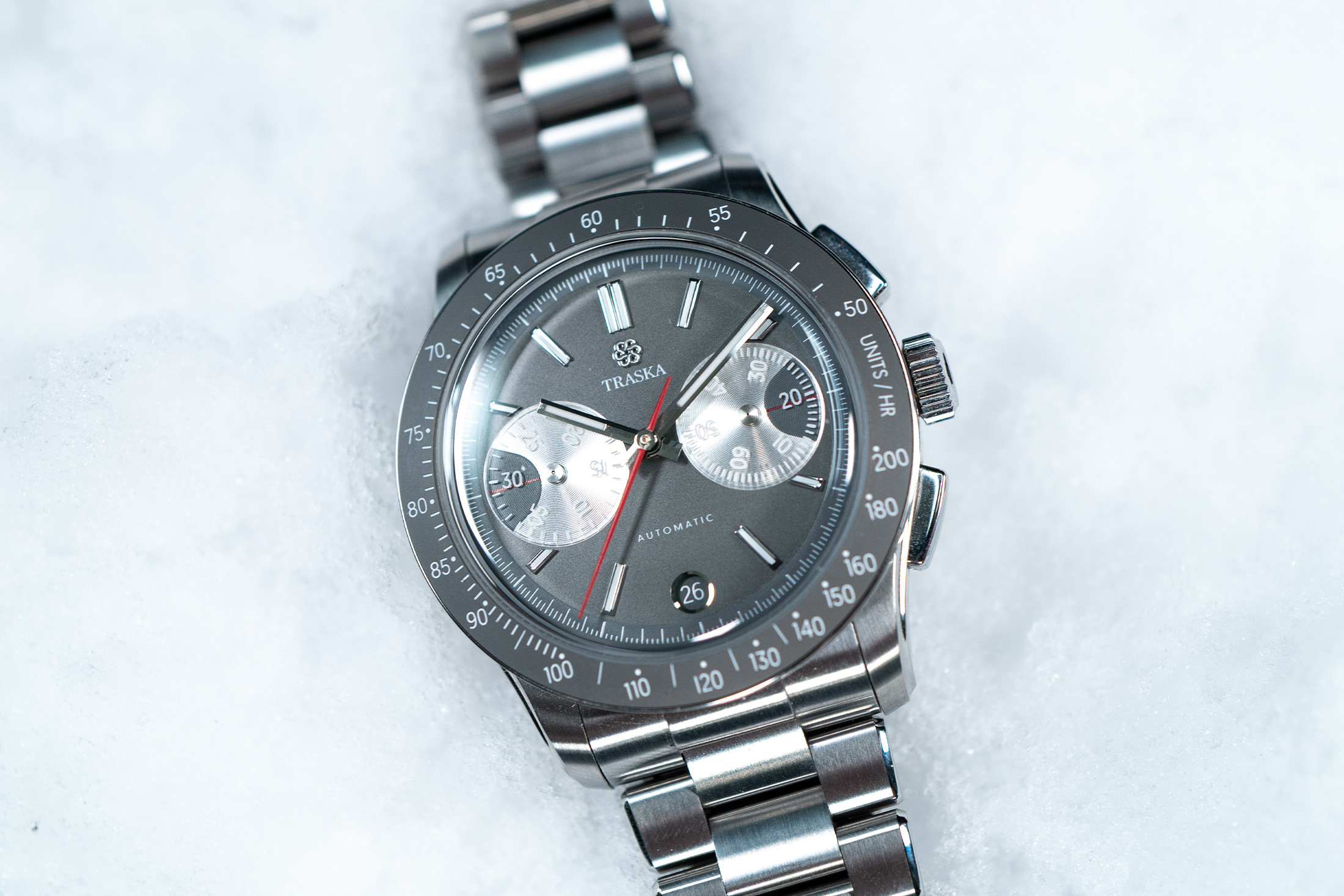 Hands-On: Traska Chronograph Tungsten Gray