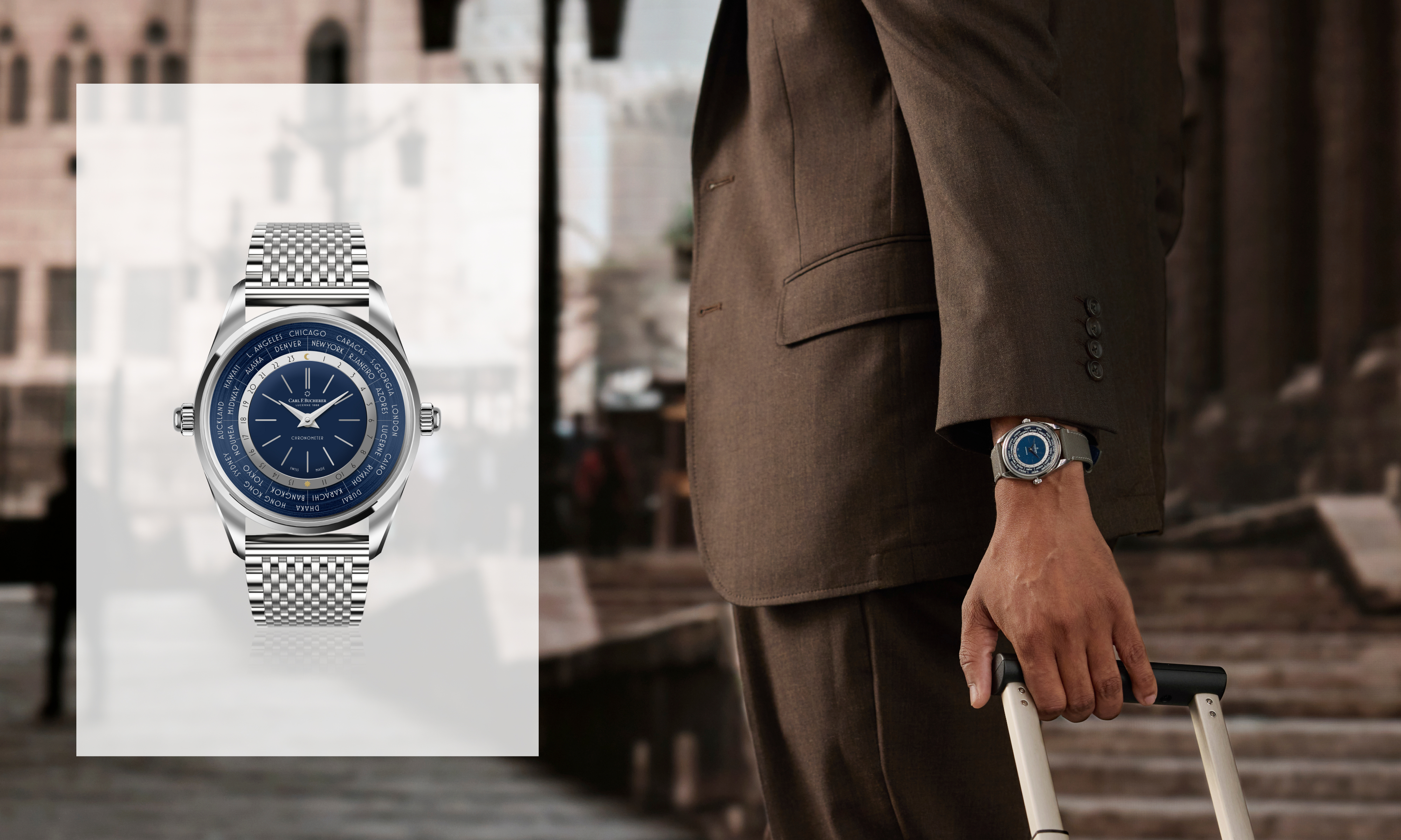 man in suit wearing watch