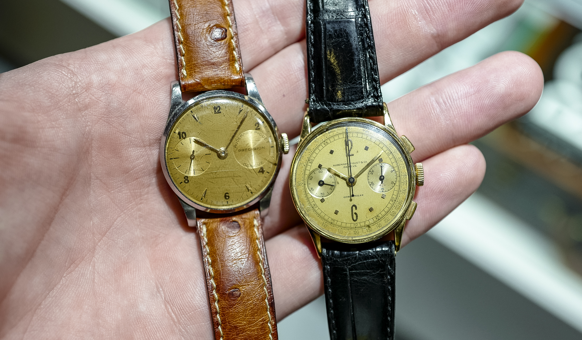 A pair of vintage Audemars Piguets