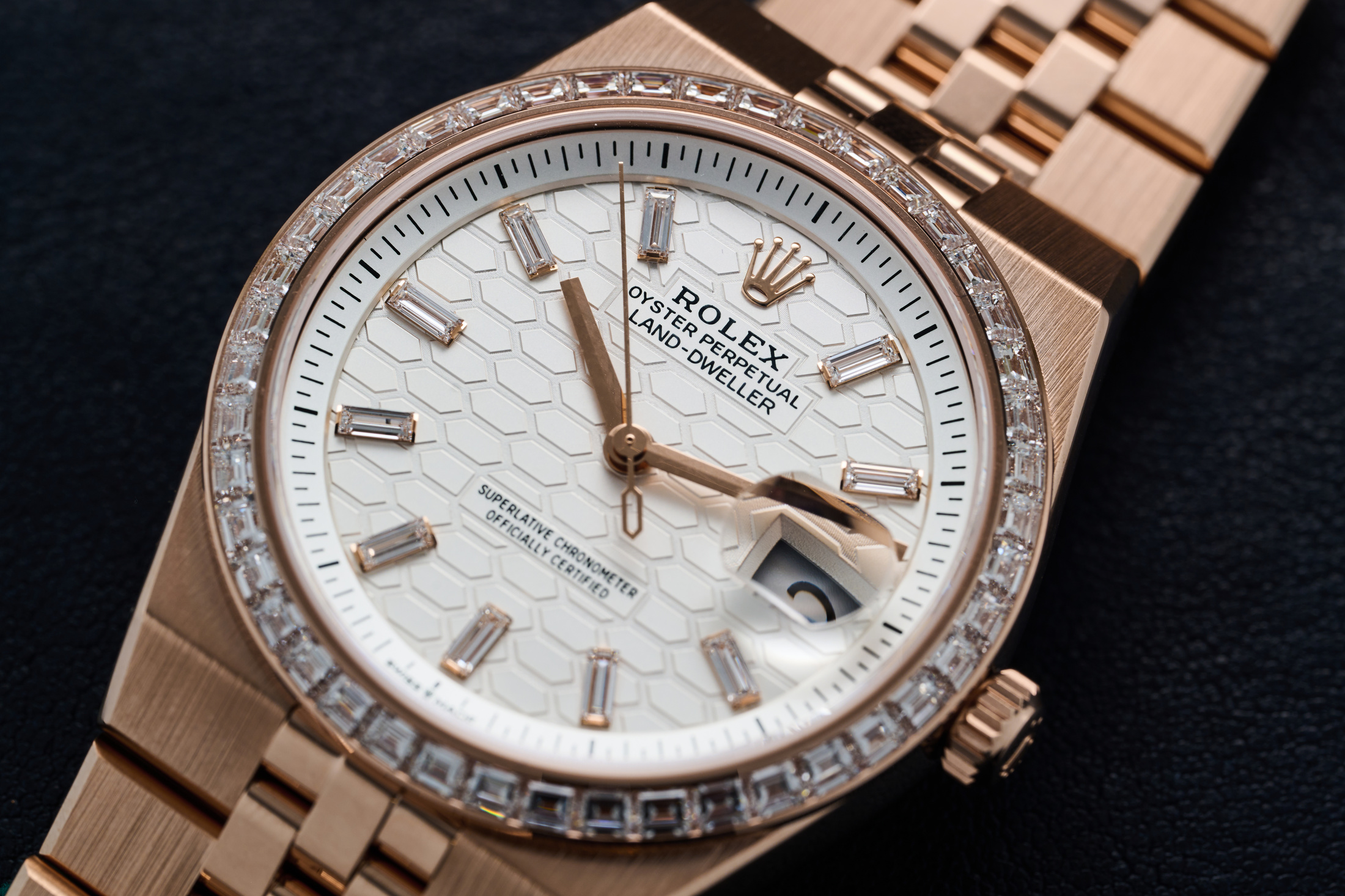 A Rolex Land-Dweller in Everose gold