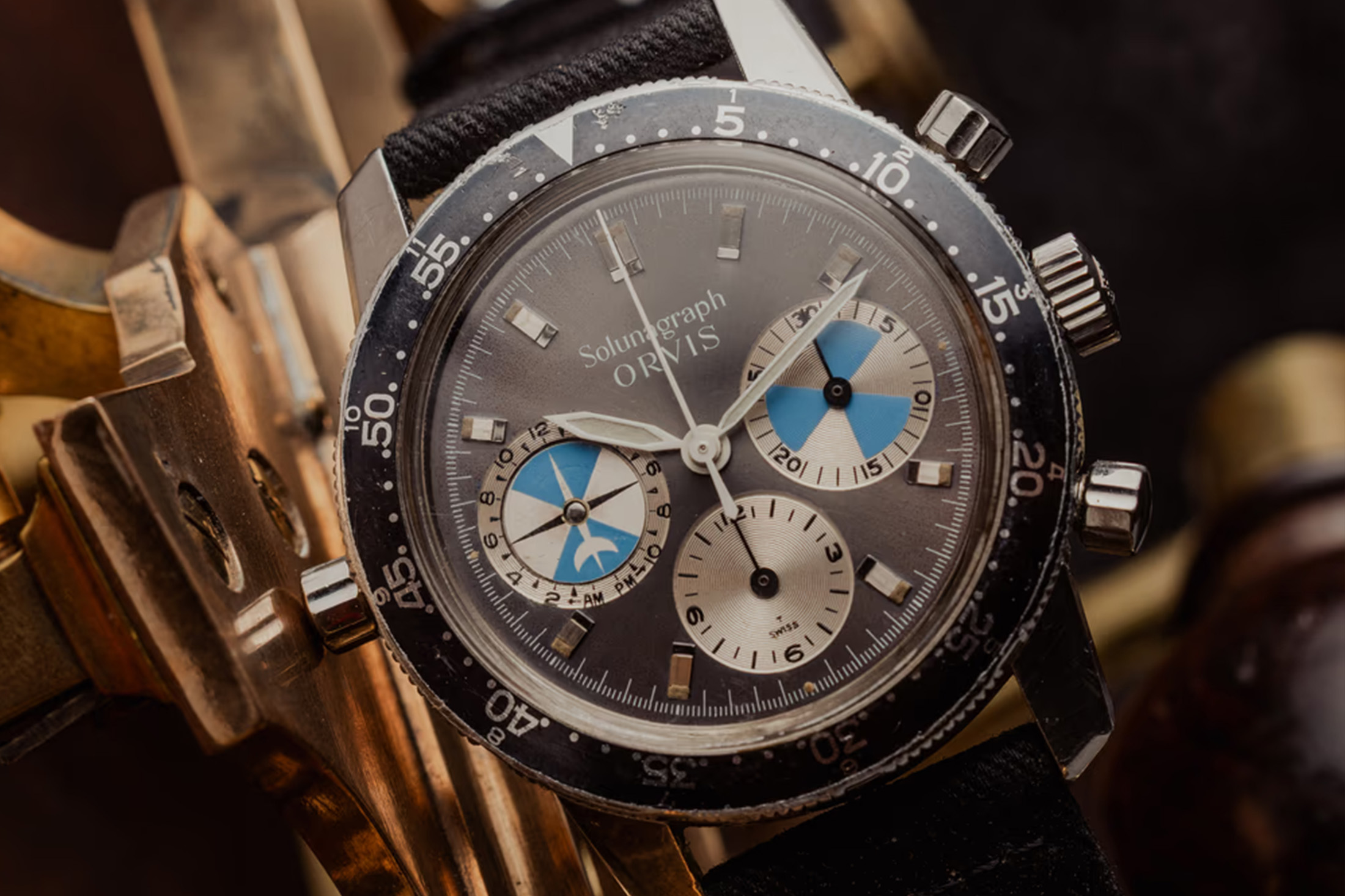 Bring a Loupe: An Orvis Solunagraph, An Omega DeVille Emerald, A Lip Mach 2000 Chronograph, And A Patek Philippe Calatrava
