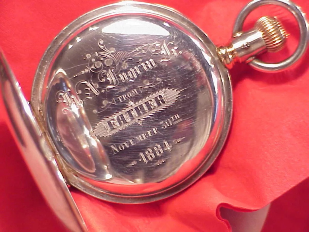A vintage Waltham pocket watch chronograph