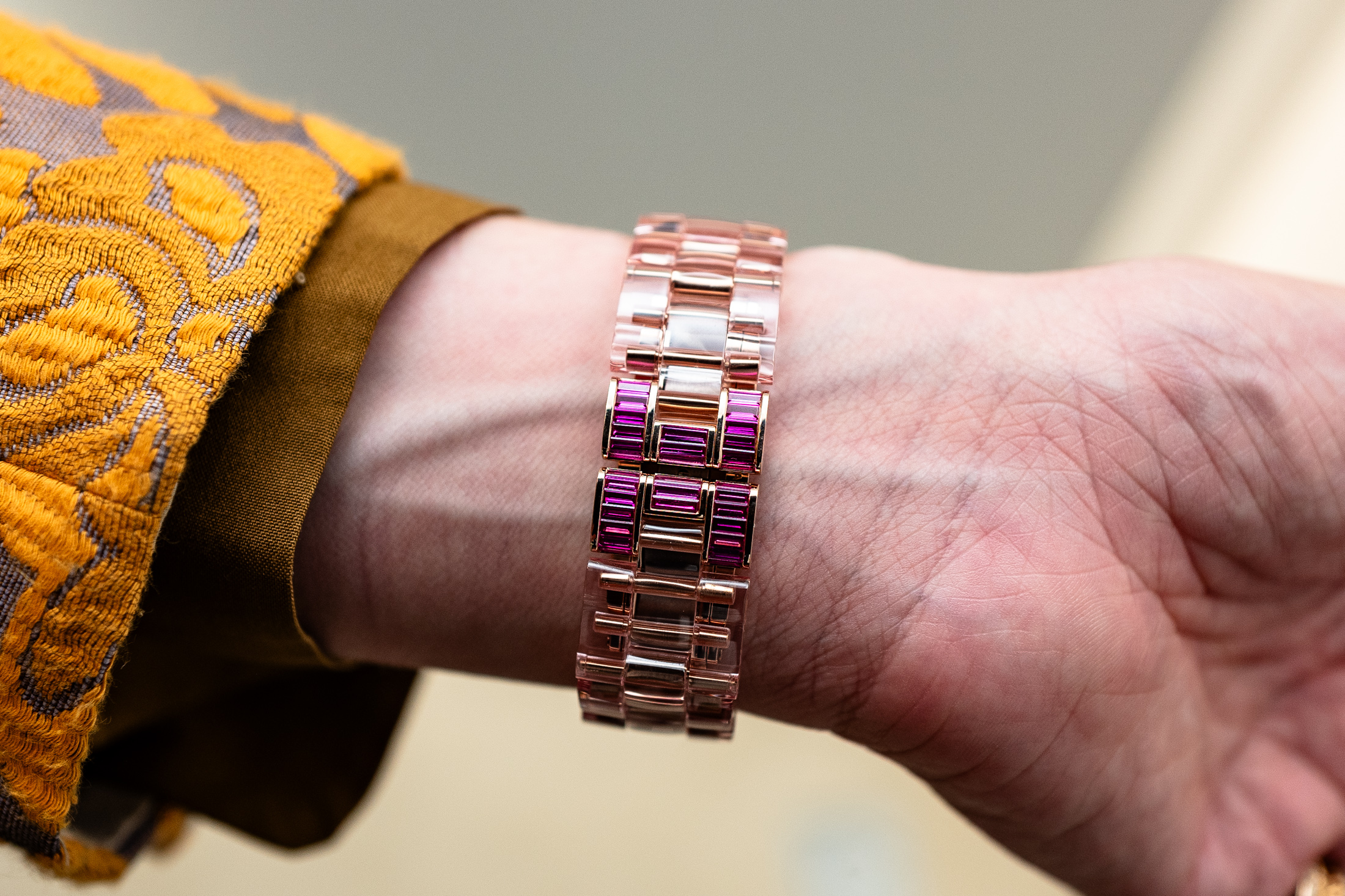 Chanel J12 pink clasp