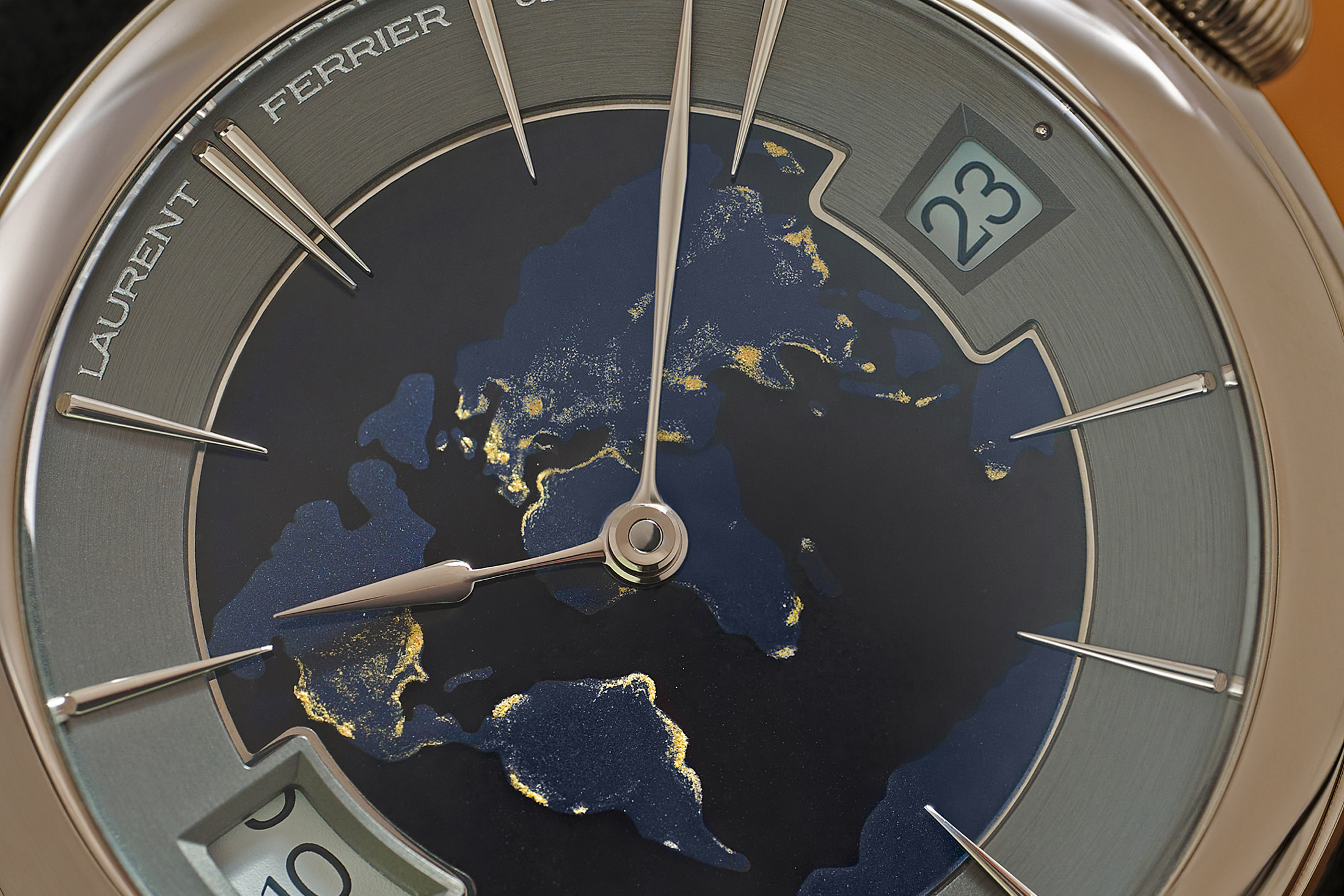Laurent Ferrier Classic Traveller Globe Night Blue