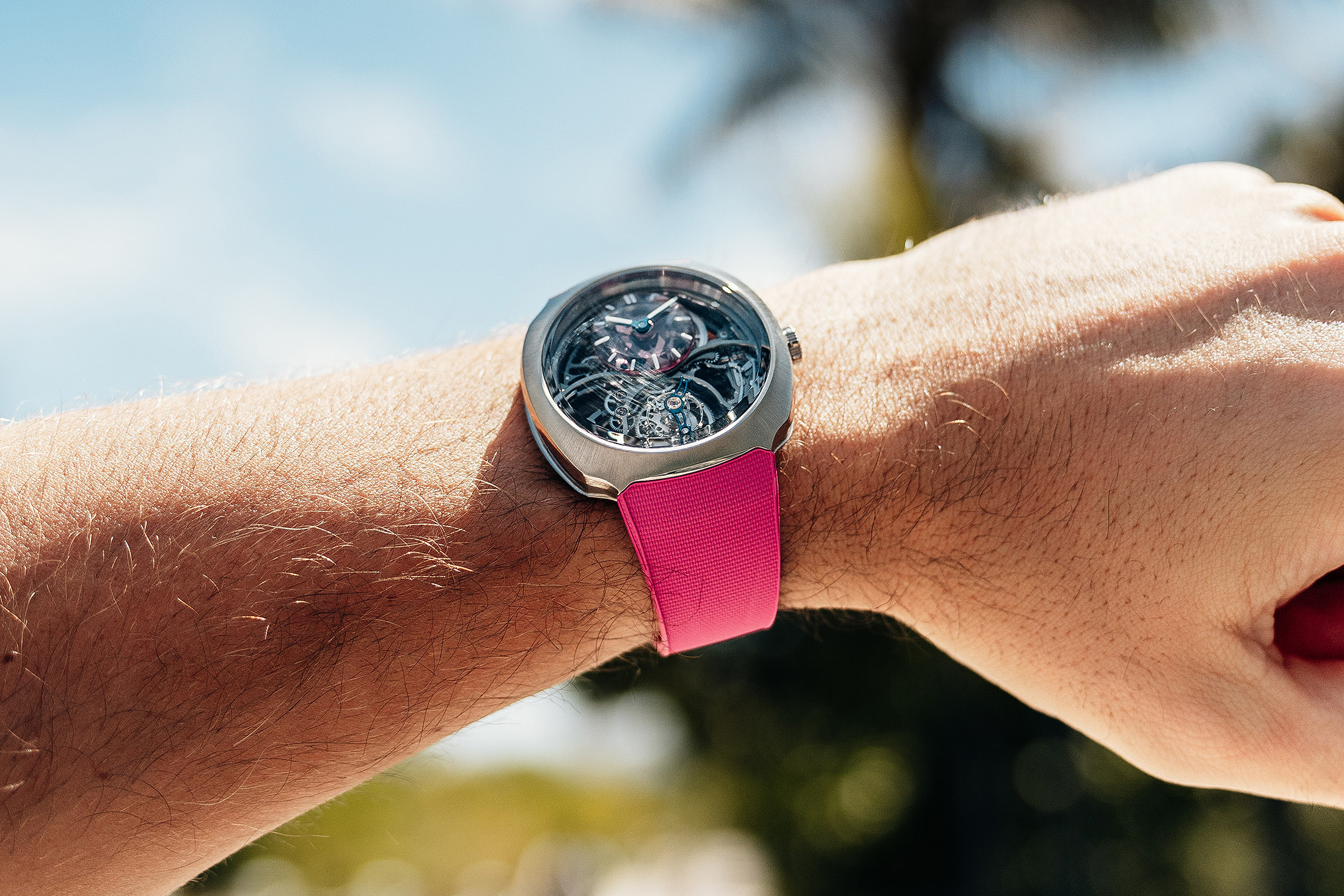 Moser's Pink F1 Miami Tourbillon